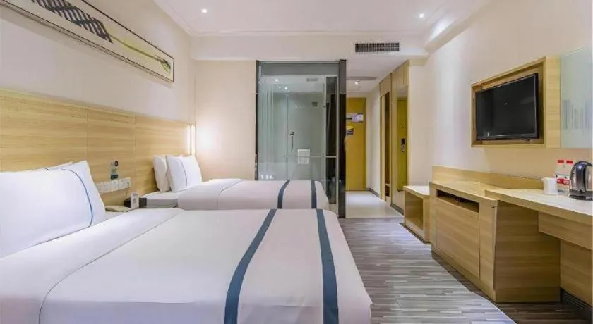 Bed in City Comfort Inn Dongguan Nancheng Tian'an Digital City