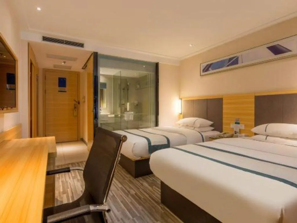 Bed in City Comfort Inn Dongguan Nancheng Tian'an Digital City