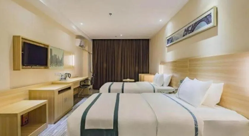 Bed in City Comfort Inn Dongguan Nancheng Tian'an Digital City