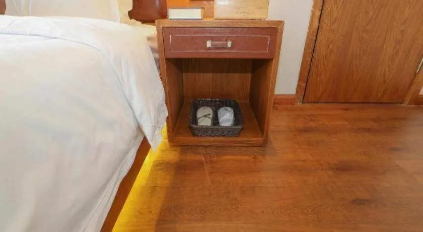 Bed in James Joyce Coffetel· Yinchuan International Exhibition Center Wanda Square Qinshui Street