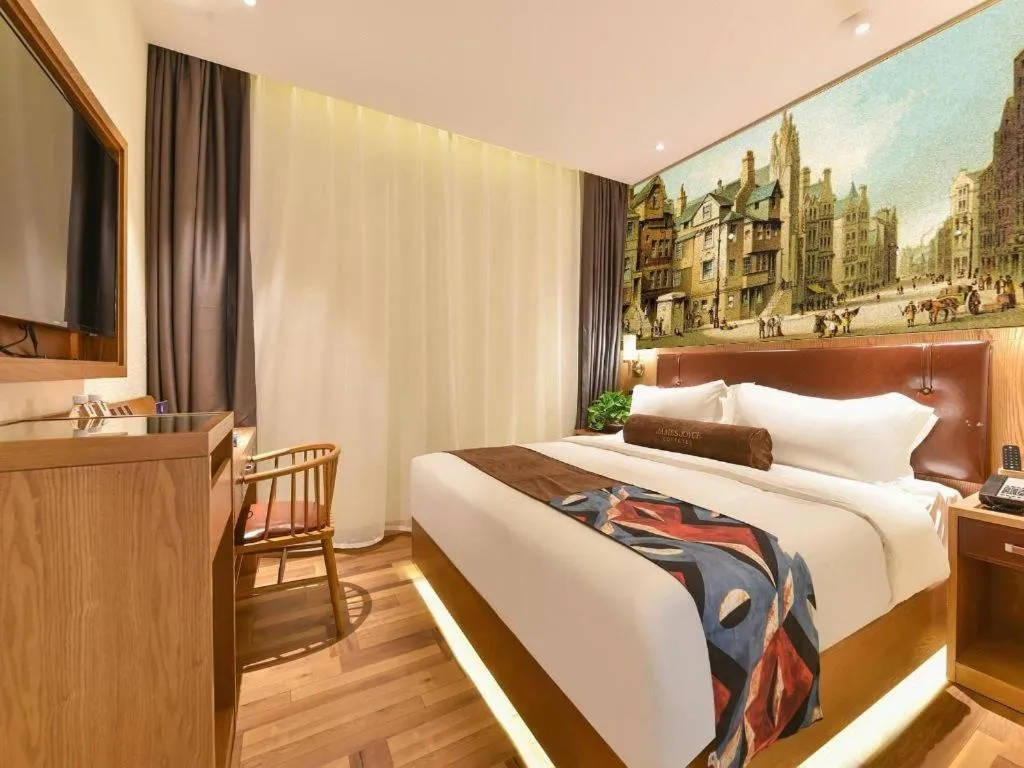 Bed in James Joyce Coffetel Beijing Station