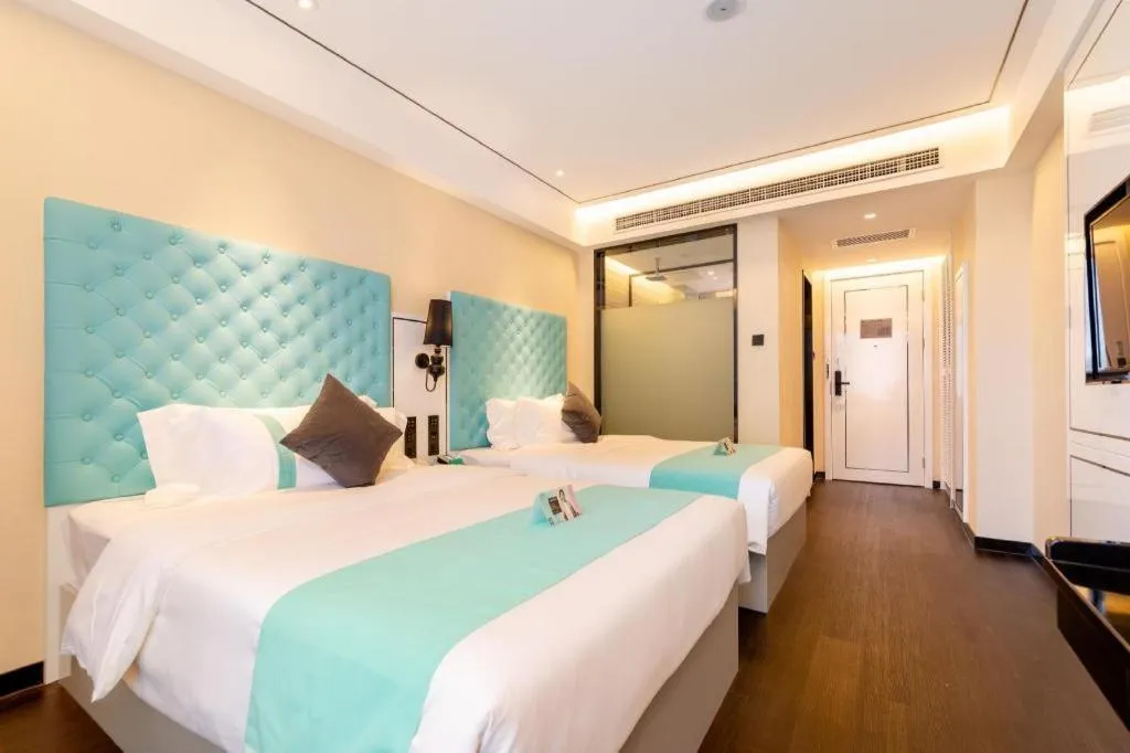 Bed in Xana Hotelle· Dalian Software Park University of Technology