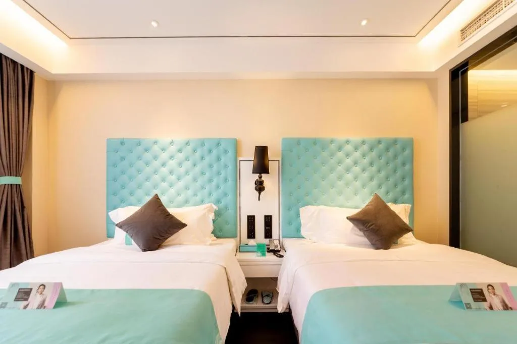 Bed in Xana Hotelle· Dalian Software Park University of Technology