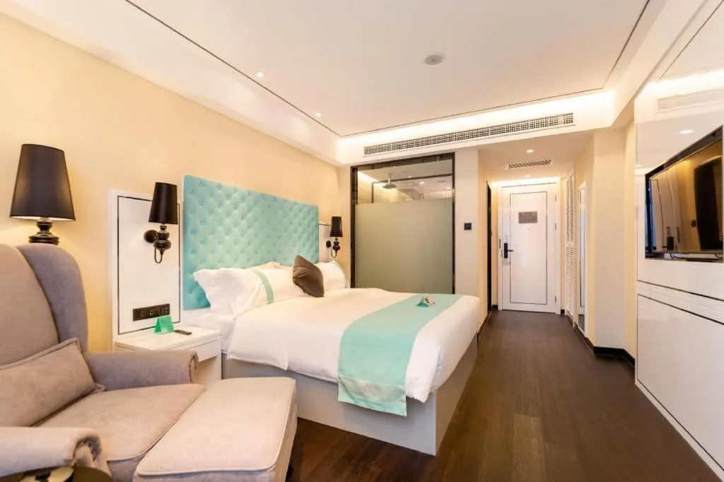 Bed in Xana Hotelle· Dalian Software Park University of Technology