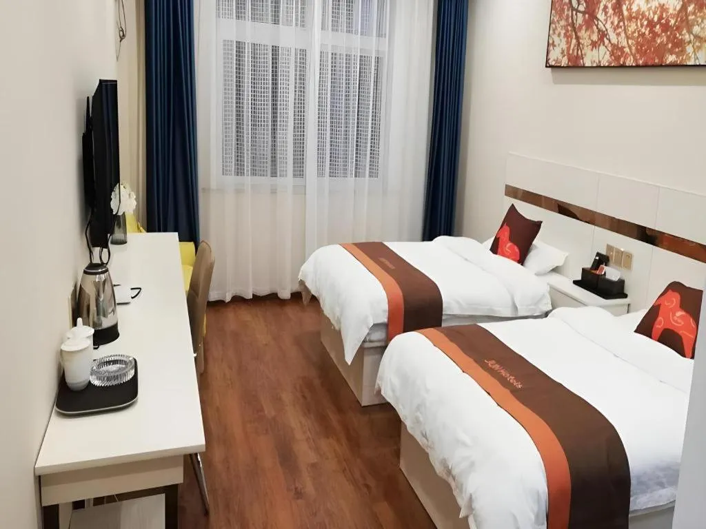 Bed in Jun Hotel Jiangsu Yangzhou Jiangdu District Xiaoji Town Yingtai Industrial Park