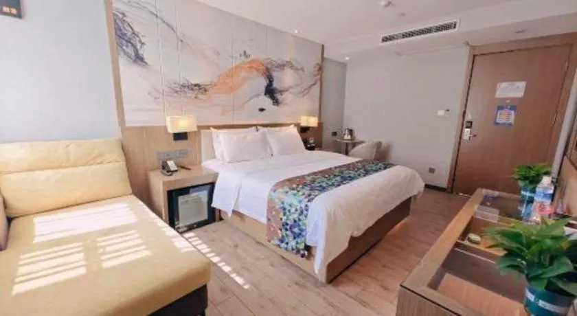 Bed in ZMAX Hotel Beijing Tongzhou Universal Tourist Resort Linheli Metro Station