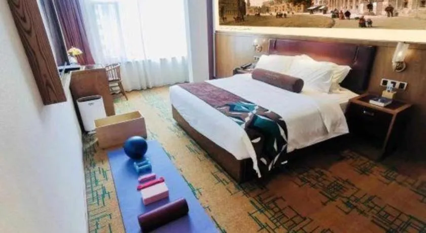 Bed in James Joyce Coffetel Beijing Pinggu Hospital Century Square