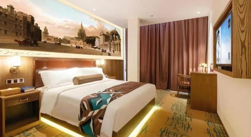 Bed in James Joyce Coffetel Beijing Pinggu Hospital Century Square