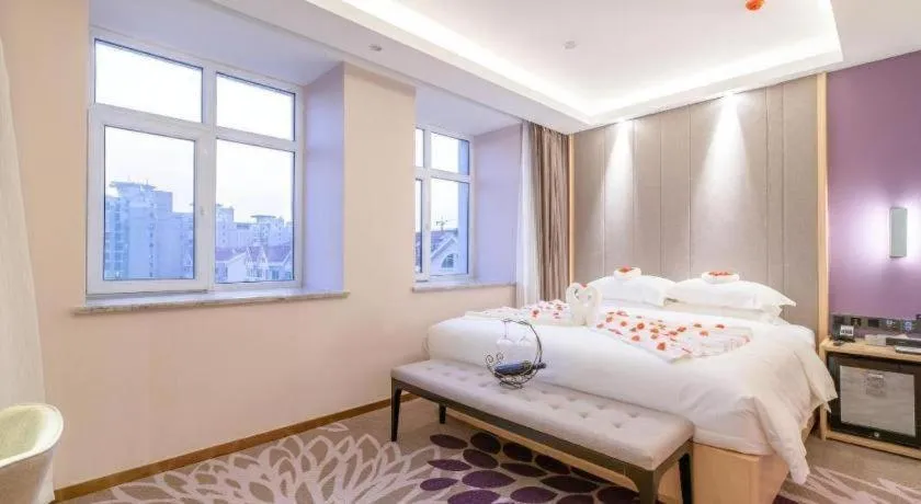 Bed in Lavande Hotel Ji'nan Railway Station Long Distance Bus Terminal