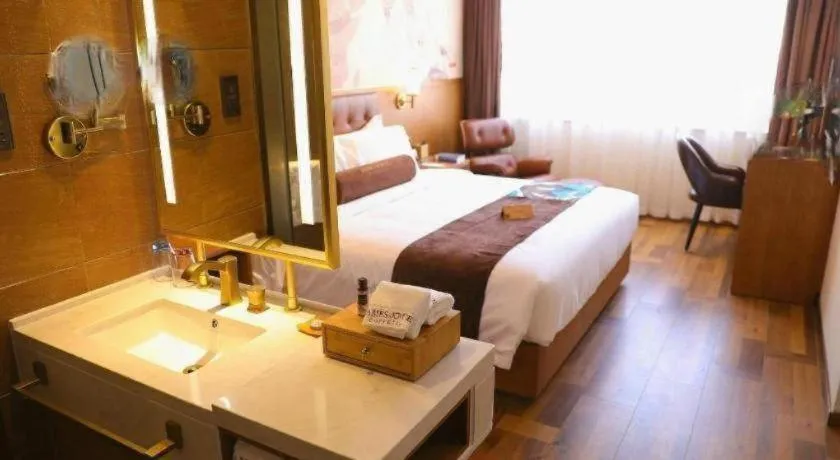 Bed in James Joyce Coffetel Shenyang North Railway Station Qishan Road Metro Station