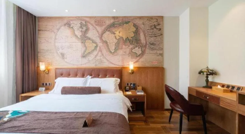 Bed in James Joyce Coffetel Shenyang North Railway Station Qishan Road Metro Station