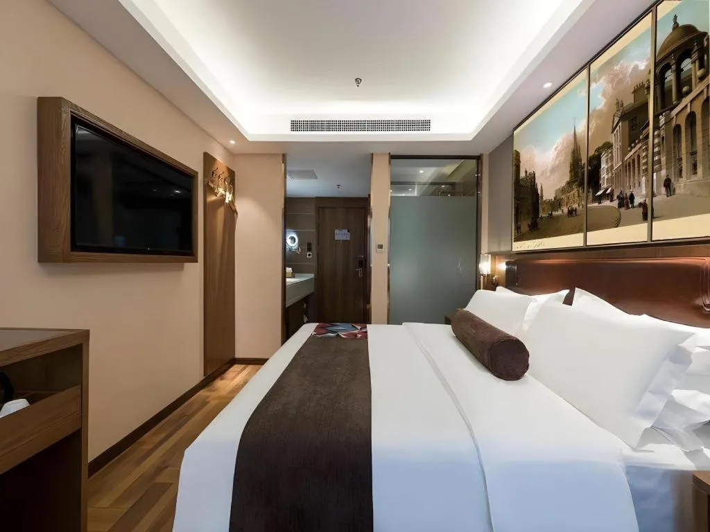 Bed in James Joyce Coffetel Beijing West Railway Station Lianhua Bridge