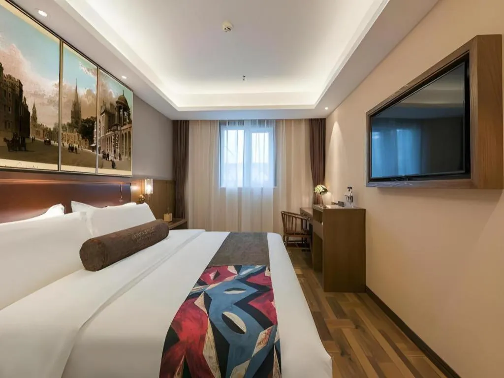 Bed in James Joyce Coffetel Beijing West Railway Station Lianhua Bridge