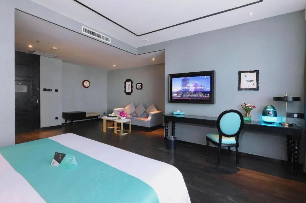 Bed in Xana Hotelle Yinchuan Swan Lake Wangfujing