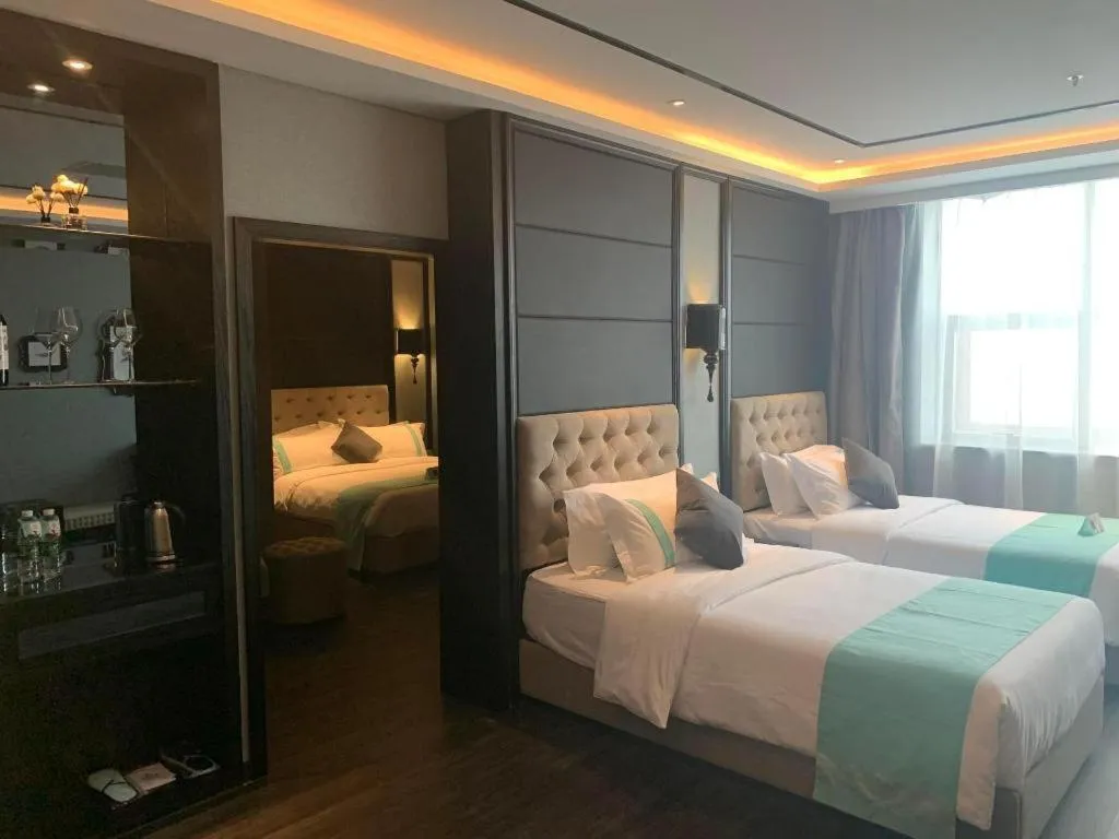 Bed in Xana Hotelle Yinchuan Swan Lake Wangfujing