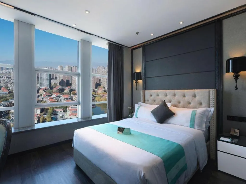 Bed in Xana Hotelle Yinchuan Swan Lake Wangfujing