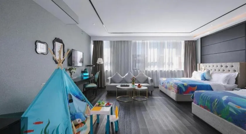 Bed in Xana Hotelle Yinchuan Swan Lake Wangfujing
