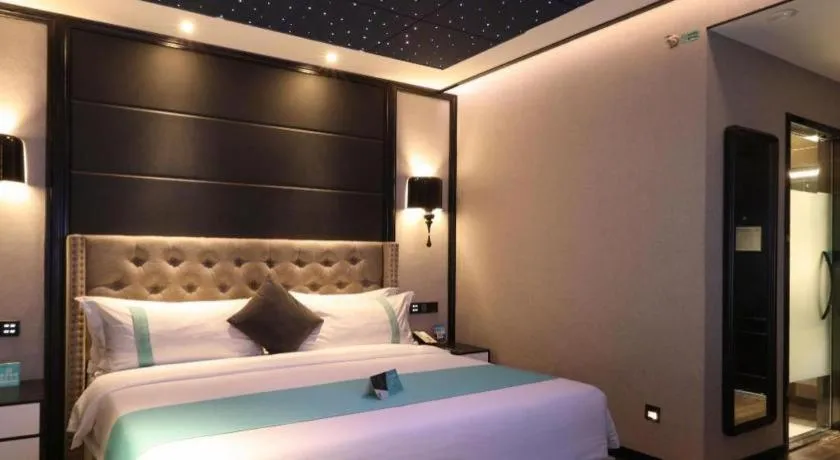 Bed in Xana Hotelle Yinchuan Swan Lake Wangfujing