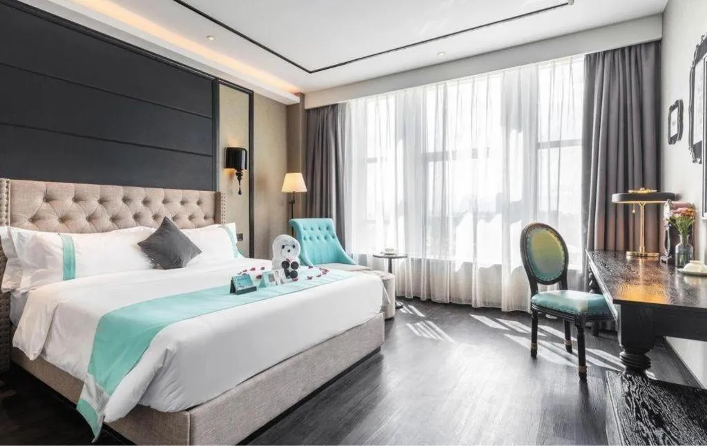 Bed in Xana Hotelle Yinchuan Swan Lake Wangfujing