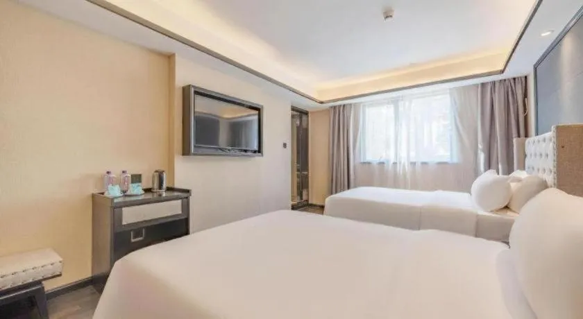 Bed in Xana Hotelle Zhuhai Gongbei Port
