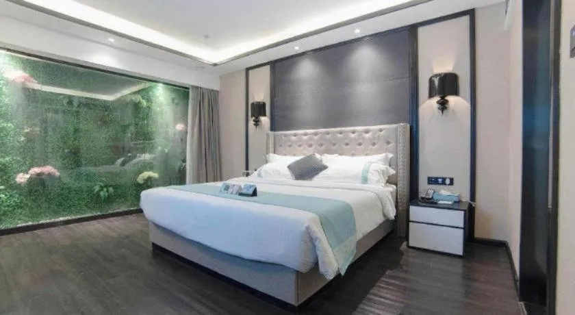 Bed in Xana Hotelle Zhuhai Gongbei Port