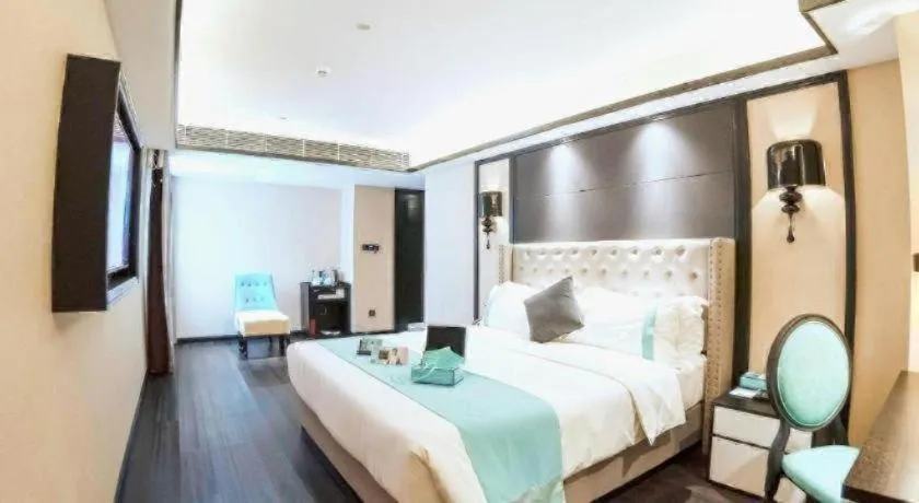 Bed in Xana Hotelle Zhuhai Gongbei Port