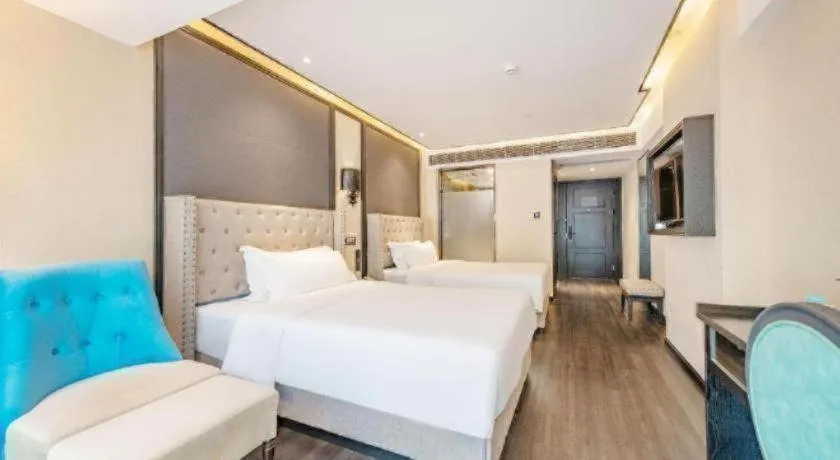 Bed in Xana Hotelle Zhuhai Gongbei Port