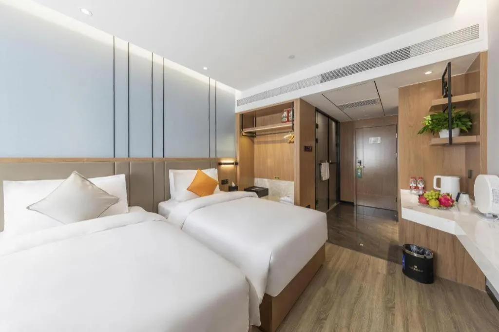 Bed in YUN-RAY Ambassador Hotel