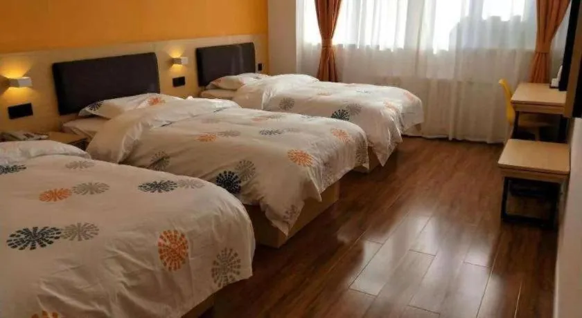 Bed in Shell Hotel Yinchuan Xingqing District Yuhuangge Street