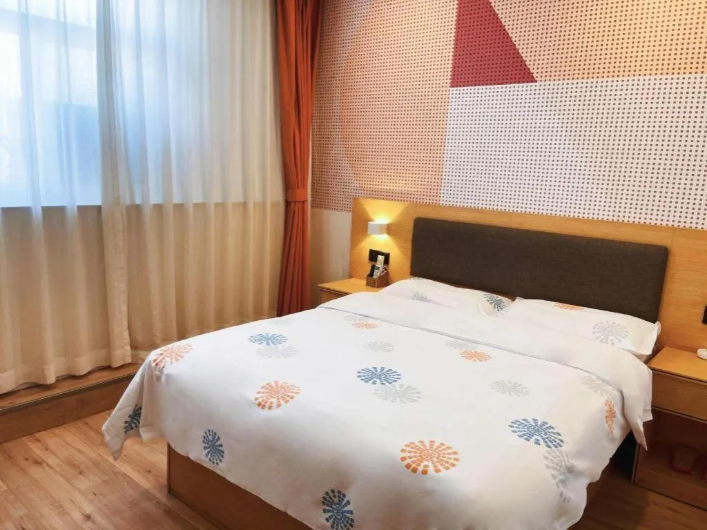 Bed in Shell Hotel Yinchuan Xingqing District Yuhuangge Street