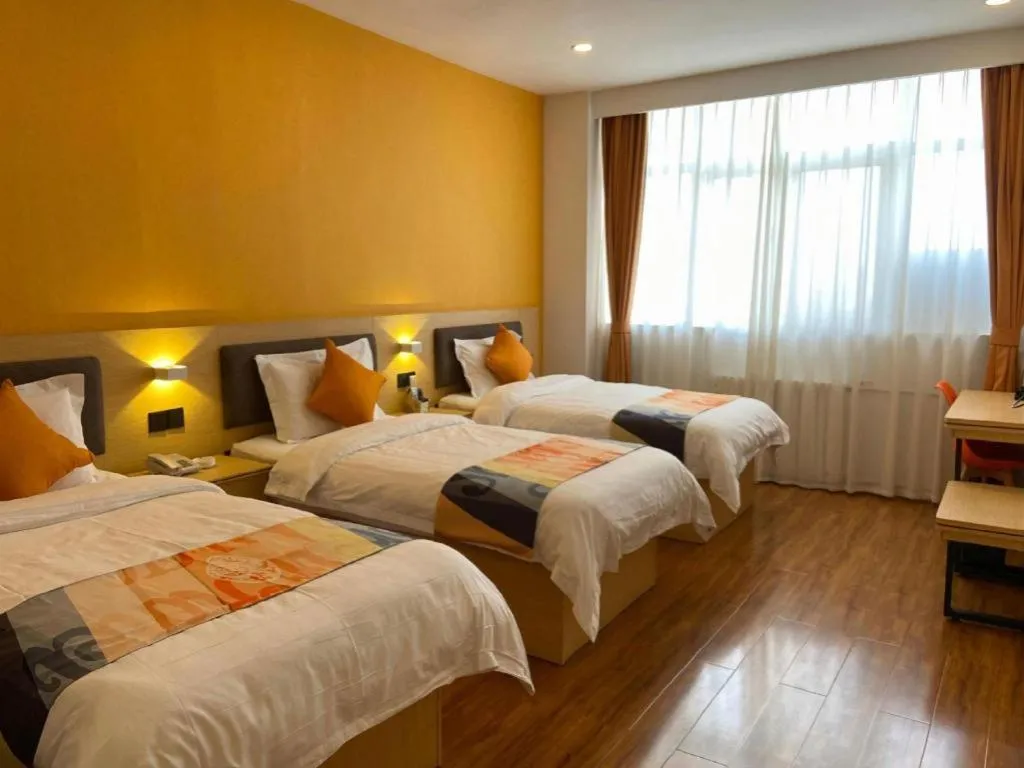 Bed in Shell Hotel Yinchuan Xingqing District Yuhuangge Street