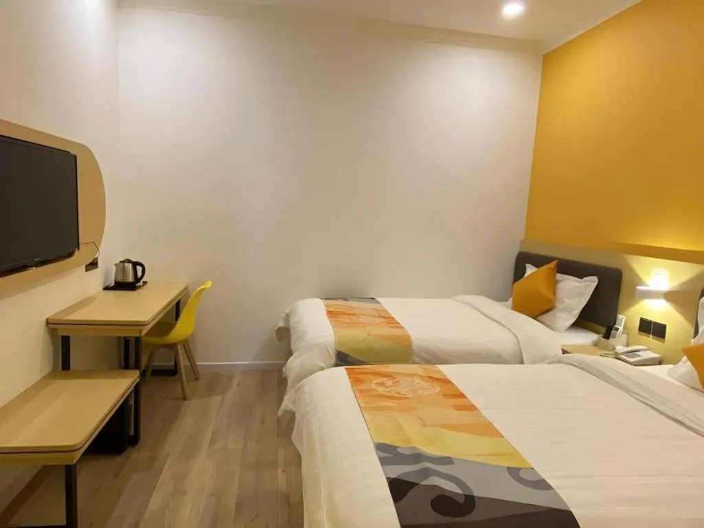 Bed in Shell Hotel Yinchuan Xingqing District Yuhuangge Street
