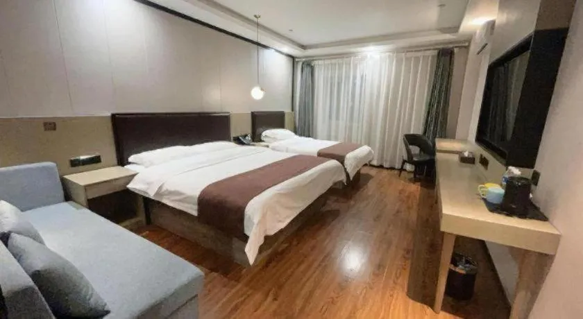 Bed in Gya Hotel Tangshan Caofeidian District Gongji Road