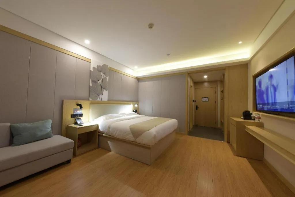 Bed in GreenTree Inn Express Hebei Tangshan Caofeidian Industrial Park 11 Plus Bus Station