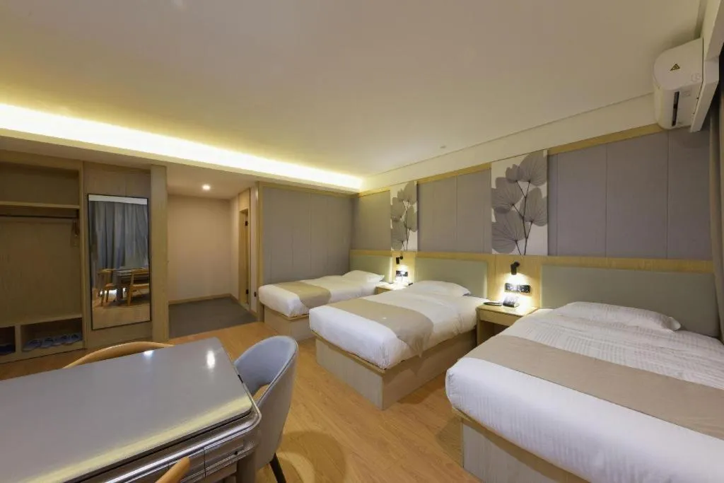 Bed in GreenTree Inn Express Hebei Tangshan Caofeidian Industrial Park 11 Plus Bus Station