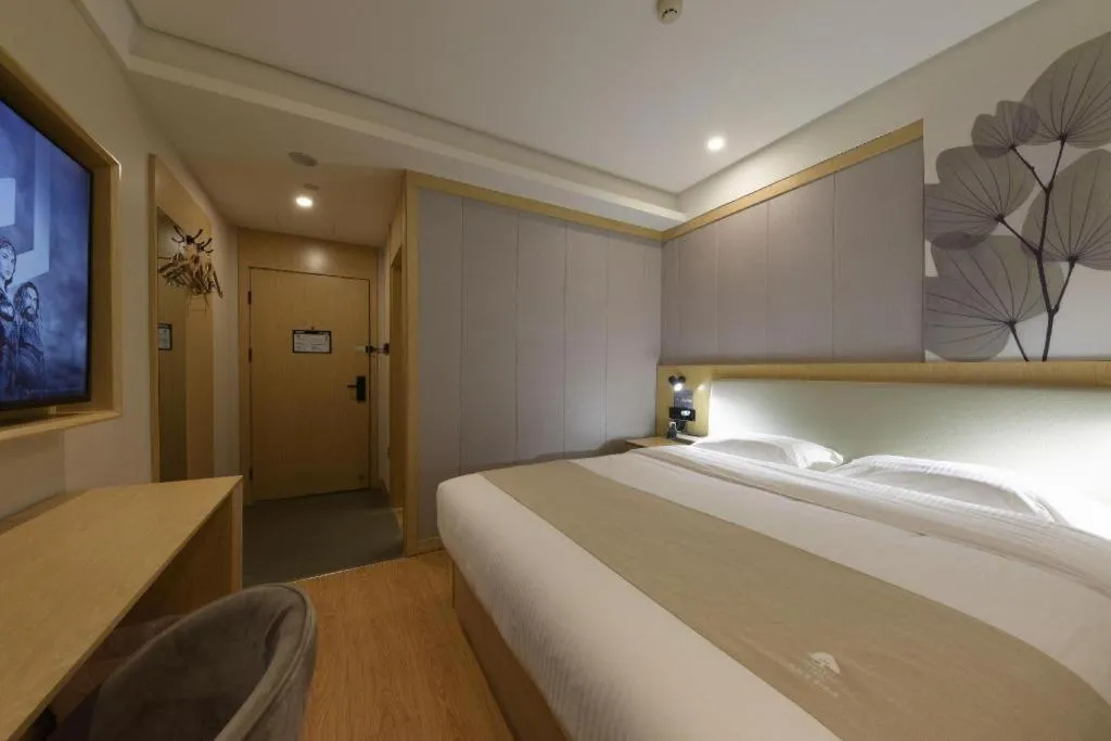 Bed in GreenTree Inn Express Hebei Tangshan Caofeidian Industrial Park 11 Plus Bus Station