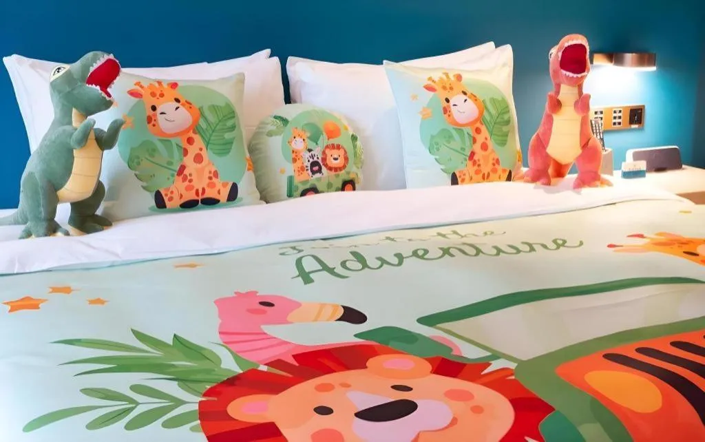 Bed in Zhuhai Hongsanyi Hotel