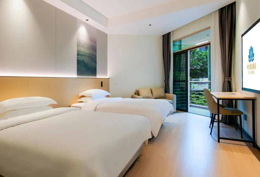 Bed in ZTE Hotel Shenzhen