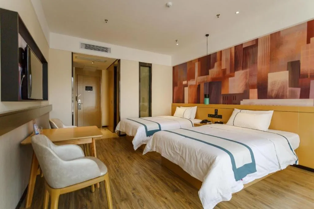 Bed in City Comfort Inn Baise Jinxiuguoji