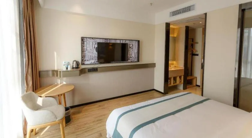 Bed in City Comfort Inn Baise Jinxiuguoji