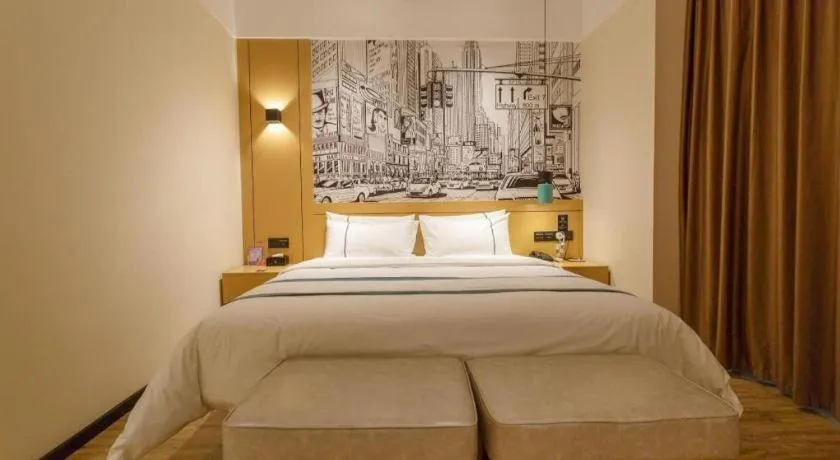 Bed in City Comfort Inn Baise Jinxiuguoji