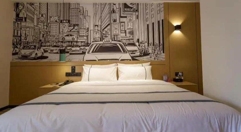 Bed in City Comfort Inn Baise Jinxiuguoji