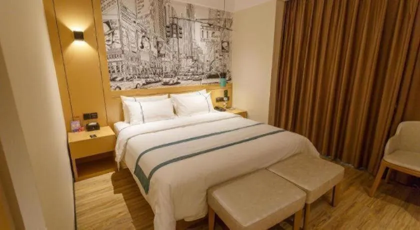 Bed in City Comfort Inn Baise Jinxiuguoji