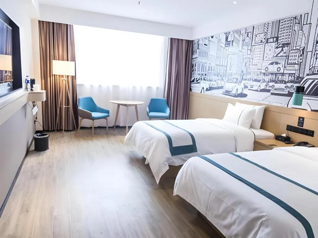 Bed in City Comfort Inn Jingzhou Gongan Chengshi Square