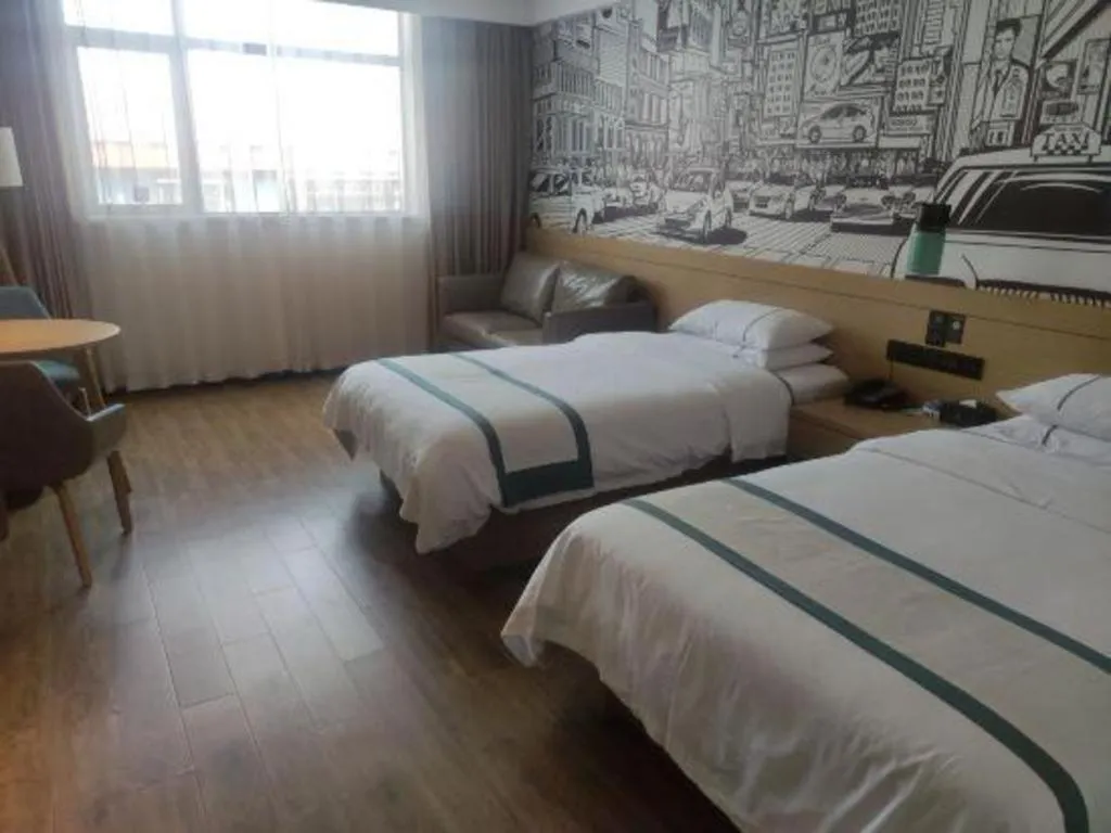 Bed in City Comfort Inn Jingzhou Gongan Chengshi Square