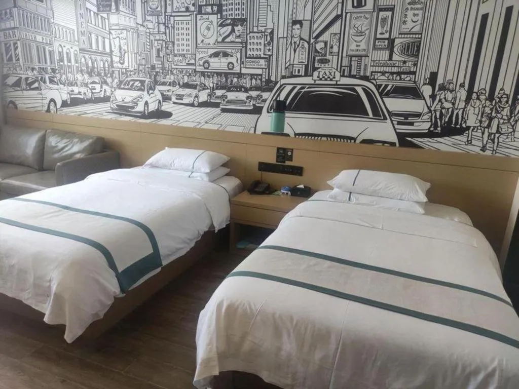 Bed in City Comfort Inn Jingzhou Gongan Chengshi Square