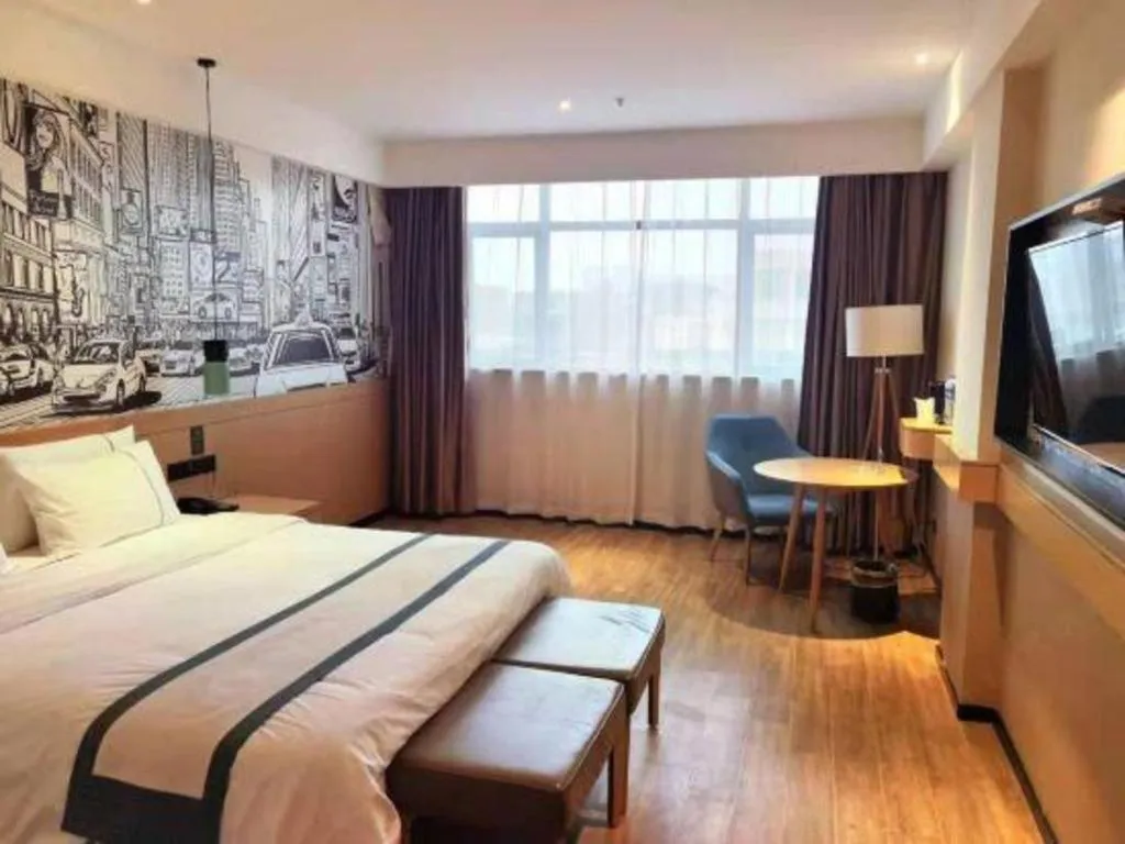 Bed in City Comfort Inn Jingzhou Gongan Chengshi Square