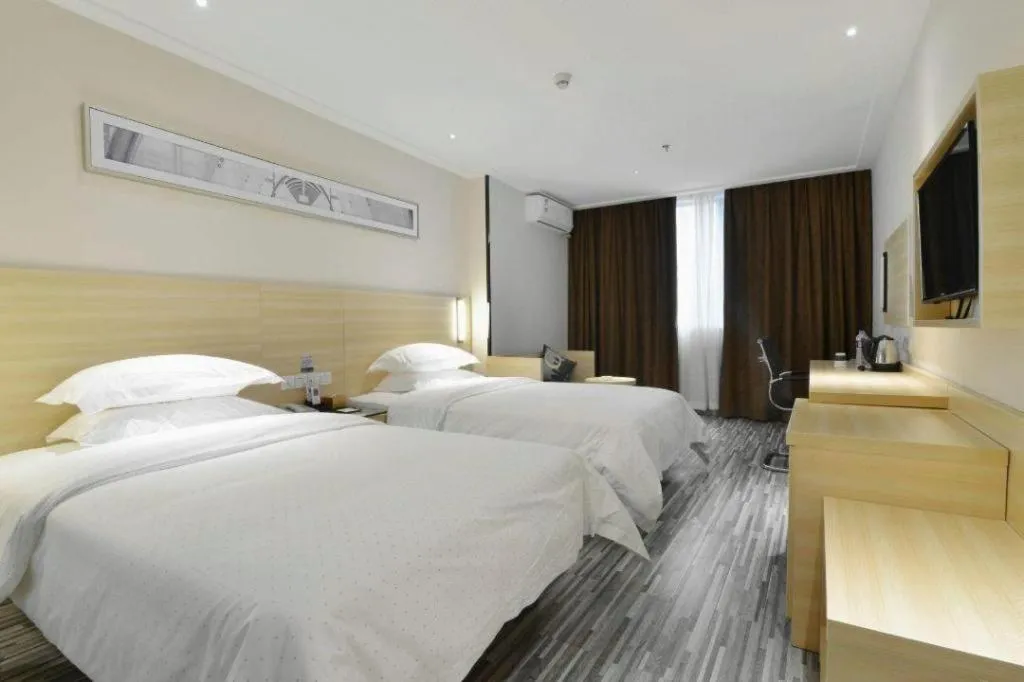 Bed in City Comfort Inn Foshan Nanhai Avenue Guicheng Metro Station