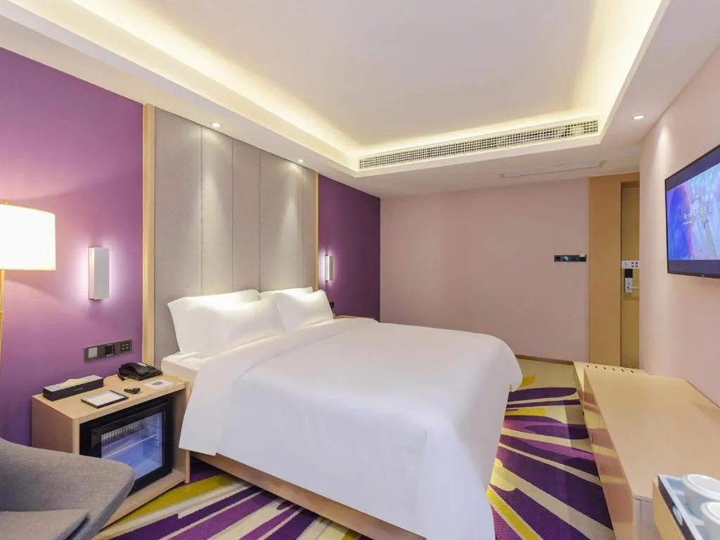 Bed in Lavande Hotel Chongqing Xinghui Liangjiang Happiness Plaza