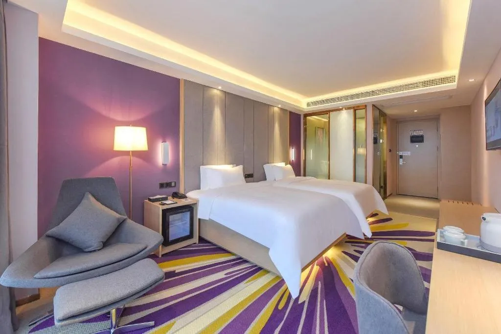 Bed in Lavande Hotel Chongqing Xinghui Liangjiang Happiness Plaza